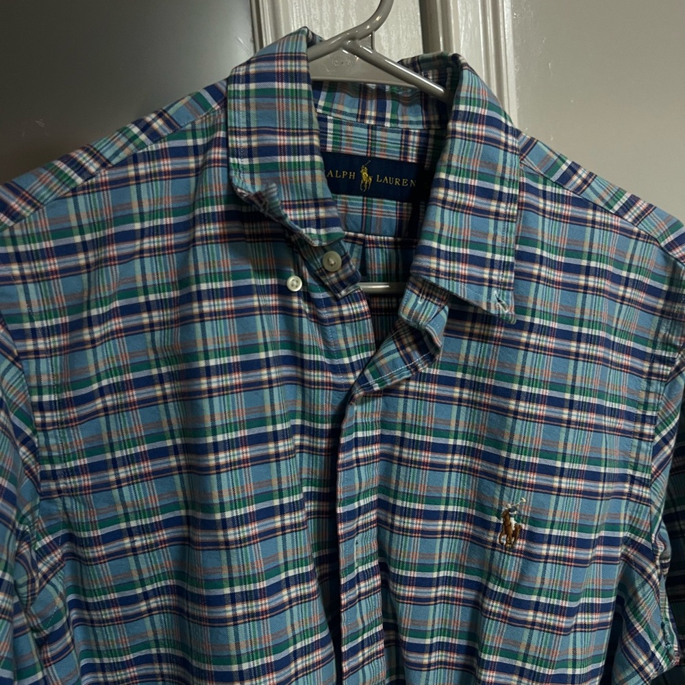 Ralph Lauren Men's Multicolor Plaid Button Down Shirt